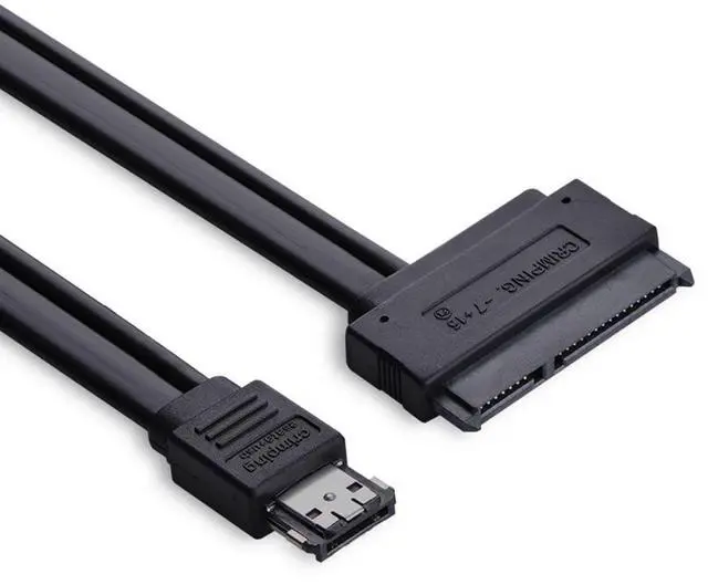 Main image of Power eSATA Cable,Power eSATA to SATA 22Pin Data Transfer Extension Cable Support 5V/12V Power for 2.5"/3.5" Hard Disk Drive 50cm