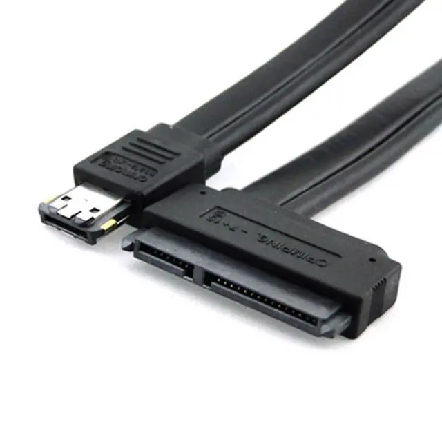 Alt view image 4 of 6 - Power eSATA Cable,Power eSATA to SATA 22Pin Data Transfer Extension Cable Support 5V/12V Power for 2.5"/3.5" Hard Disk Drive 50cm