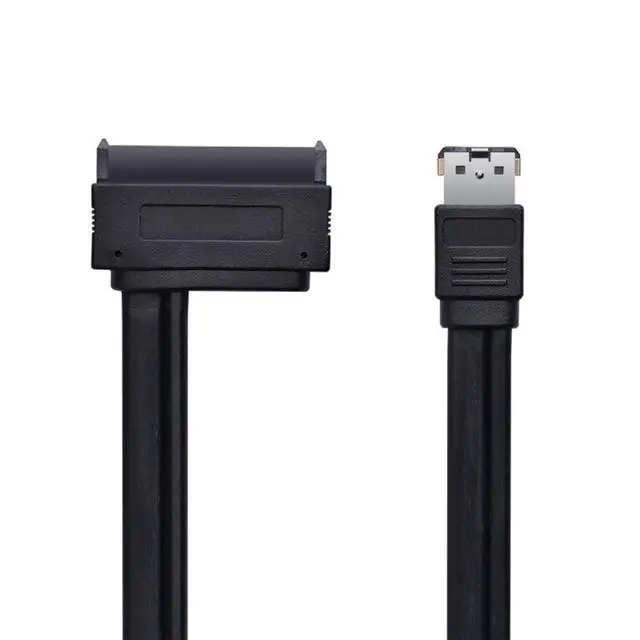 Alt view image 6 of 6 - Power eSATA Cable,Power eSATA to SATA 22Pin Data Transfer Extension Cable Support 5V/12V Power for 2.5"/3.5" Hard Disk Drive 50cm