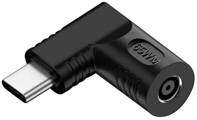 Main image of USB C to DC 4.5x3.0mm Power Plug Charge Adapter for Laptop Phone 90 Degree Angled Connector