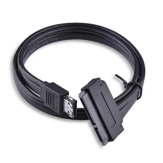 Alt view image 3 of 6 - Power eSATA Cable,Power eSATA to SATA 22Pin Data Transfer Extension Cable Support 5V/12V Power for 2.5"/3.5" Hard Disk Drive 50cm