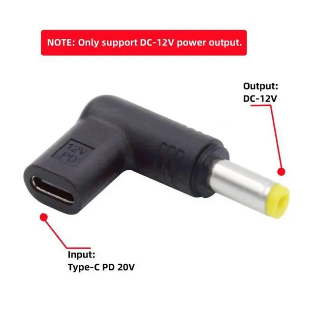 Alt view image 3 of 7 - USB C to DC 12V Adapter,USB 3.1 Type C Female to DC 5.5x2.5mm 12V Plug Adapter PD Emulator Trigger