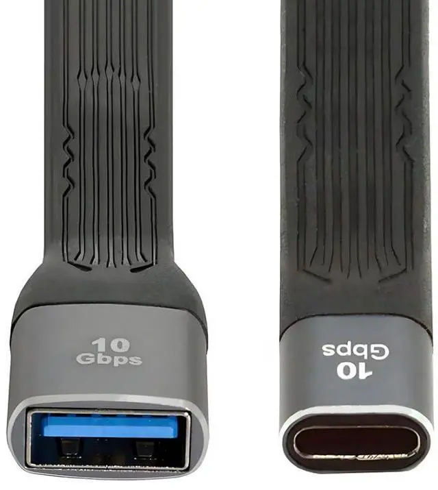 Main image of 5.12 Inch USB C OTG Cable,USB C Host to USB 3.0 Device Flat Short Cable Support 10Gbps Data Transfer 5V 3A Fast Charging