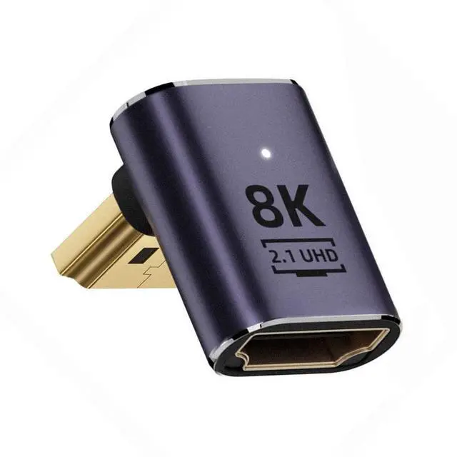 Main image of CY HDMI 2.1 Converter Adapter,HDMI Male to Female 90 Degree Down Angled Low Profile UHD Extension Converter Adapter