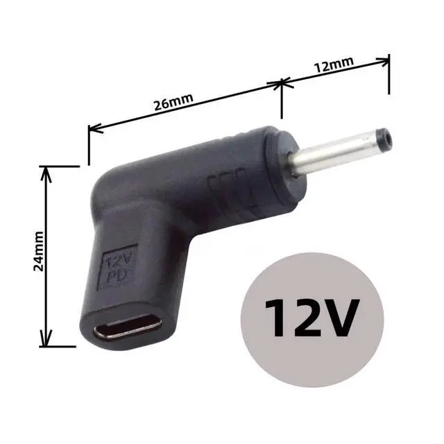 Alt view image 5 of 7 - USB C to DC 12V Adapter,USB 3.1 Type C Female to DC 3.0x1.1mm 12V Plug Adapter PD Emulator Trigger