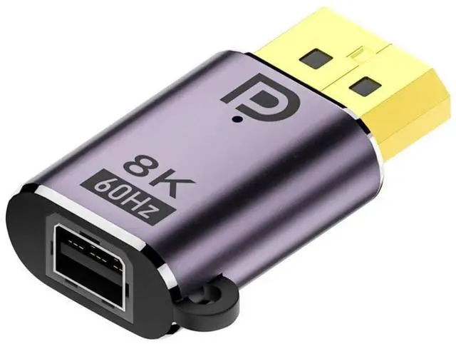 Main image of DP DisplayPort 1.4 Adapter Mini DisplayPort DP Female to DisplayPort DP Male 8K 60hz Adapter