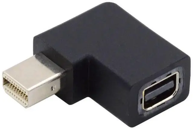Main image of Mini DP DisplayPort 1.4 Connector Mini DisplayPort to Mini DisplayPort 8K 60hz 4K 144hz 90 Degree Angled Adapter