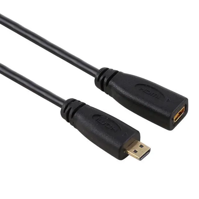Alt view image 5 of 6 - 30cm HDMI 1.4 Type D Micro HDMI Male to Micro HDMI Female HDMI Extension Cable