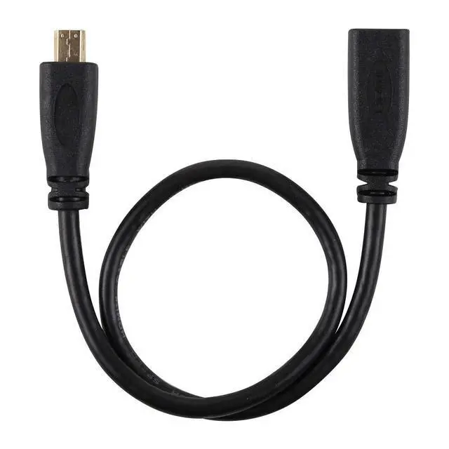 Alt view image 4 of 6 - 30cm HDMI 1.4 Type D Micro HDMI Male to Micro HDMI Female HDMI Extension Cable