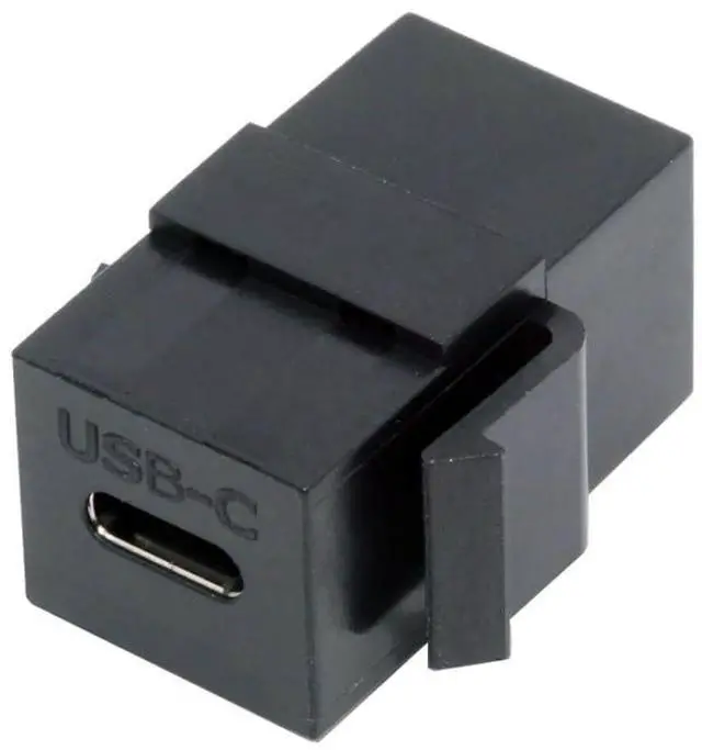 Main image of USB C Keystone Jack Adapter, USB 2.0 Type-C Female to Female Keystone Insert Socket Module Coupler Adapter for Wall Plate Outlet Panel