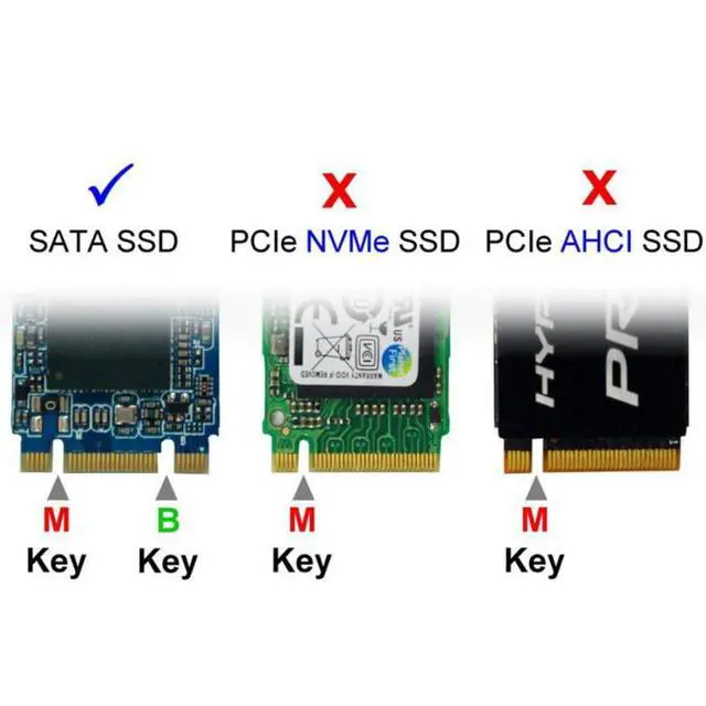 Alt view image 3 of 7 - mSATA Mini SATA/M.2 NGFF SSD to SATA 2.5 inch Hard Disk Case Enclosure(Not Work for NVME SSD)