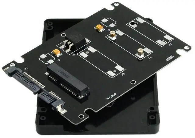 Main image of Mini SATA mSATA SSD to 2.5" SATA Hard Disk Enclosure Case Converter Adapter