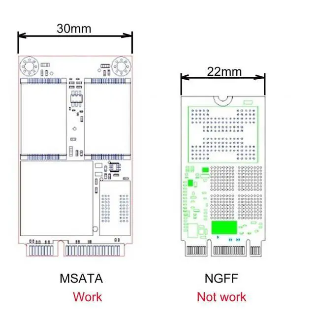 Alt view image 3 of 7 - Mini SATA mSATA SSD to 2.5" SATA Hard Disk Enclosure Case Converter Adapter