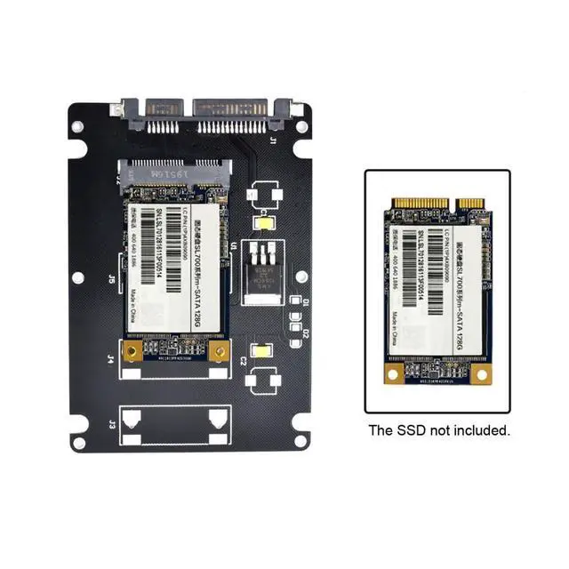 Alt view image 4 of 7 - Mini SATA mSATA SSD to 2.5" SATA Hard Disk Enclosure Case Converter Adapter