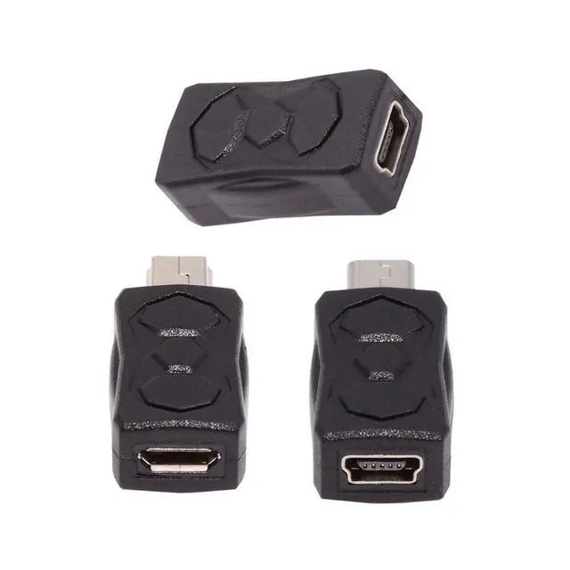 Alt view image 7 of 7 - USB 2.0 Connector Micro USB to Mini USB 5Pin Data Charge Converter Adapter 3Pcs/Set