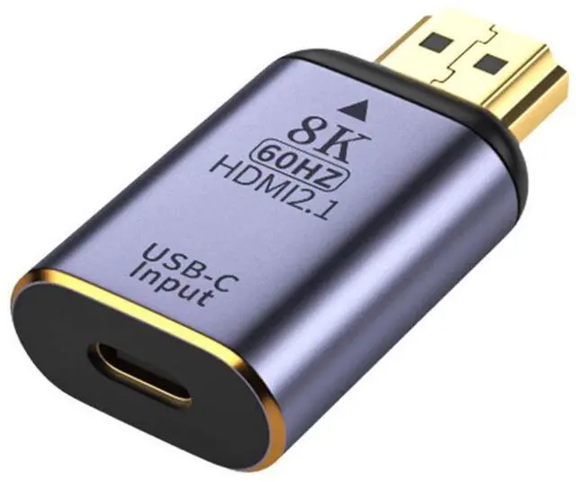 Main image of USB-C Type C Female Source Input to HDMI 2.1 Male Output HDTV Adapter 8K@60hz 4K@120hz for Tablet & Phone & Laptop