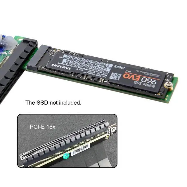 Alt view image 3 of 7 - M.2 NVME to PCIe 3.0 X1 Adapter NVME/AHCI SSD to PCI Express Expansion Card Adapter