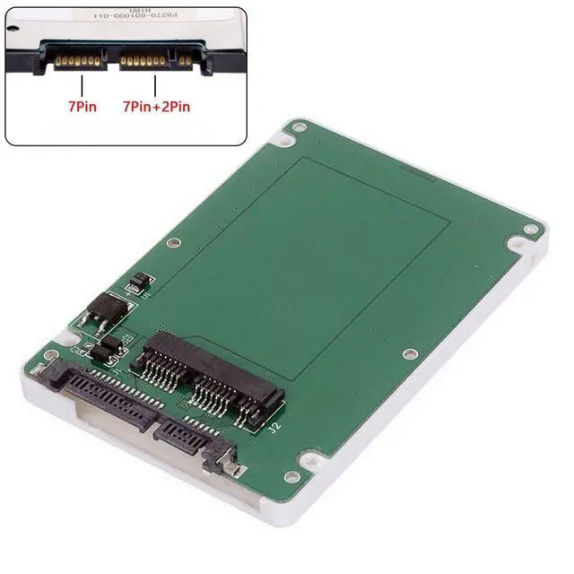 Alt view image 3 of 7 - 1.8" Micro SATA SSD to 2.5" SATA Hard Disk Case Enclosure Box for Notebook Laptop