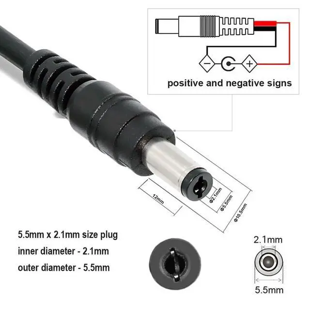 Alt view image 5 of 7 - USB C 20V to DC 12V Cable,USB C to DC 5.5x2.1MM PD65W Charging Cable for Router, Modem, Desk Lamp, Monitor 4.92FT/1.5M