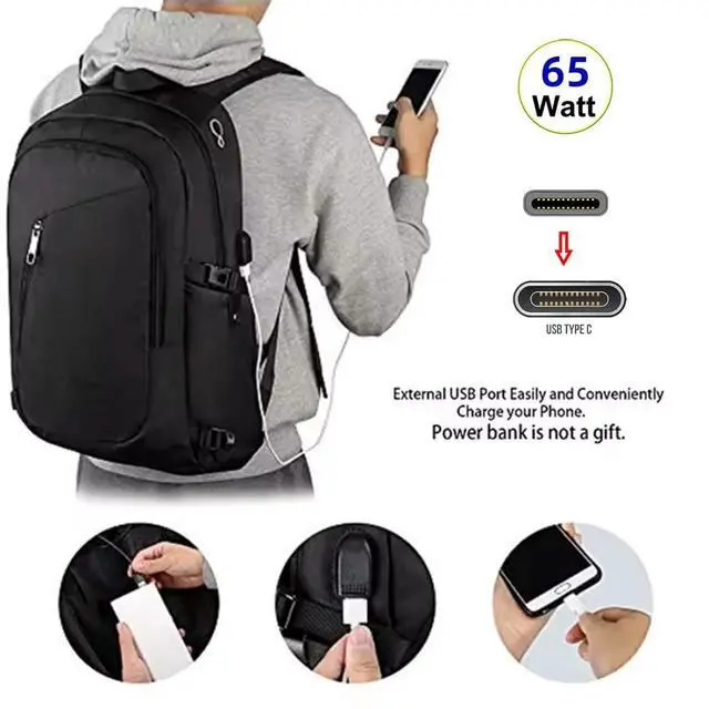 Alt view image 2 of 7 - USB C Male to Female PD 65W Backpack Charge Data Extension Cable for Outdoor Travel Camping