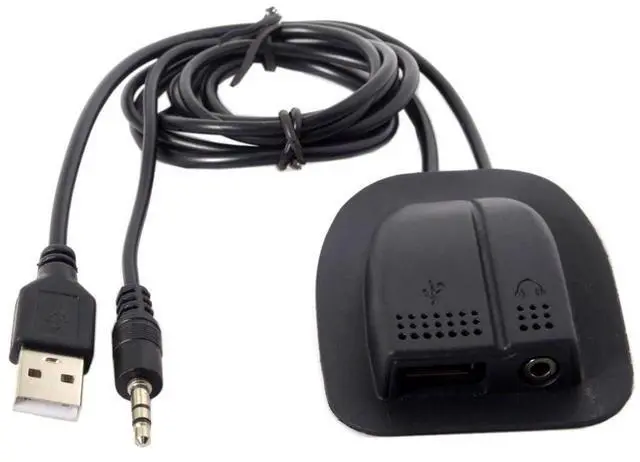 Main image of USB 2.0 Type A/Audio 3.5mm Male to Female Backpack Charge Data Extension Cable for Outdoor Travel Camping