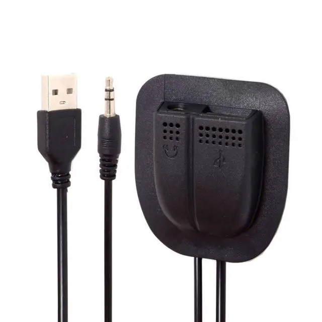 Alt view image 5 of 7 - USB 2.0 Type A/Audio 3.5mm Male to Female Backpack Charge Data Extension Cable for Outdoor Travel Camping