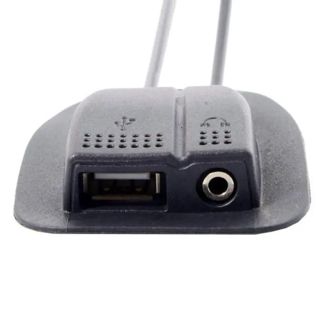 Alt view image 6 of 7 - USB 2.0 Type A/Audio 3.5mm Male to Female Backpack Charge Data Extension Cable for Outdoor Travel Camping