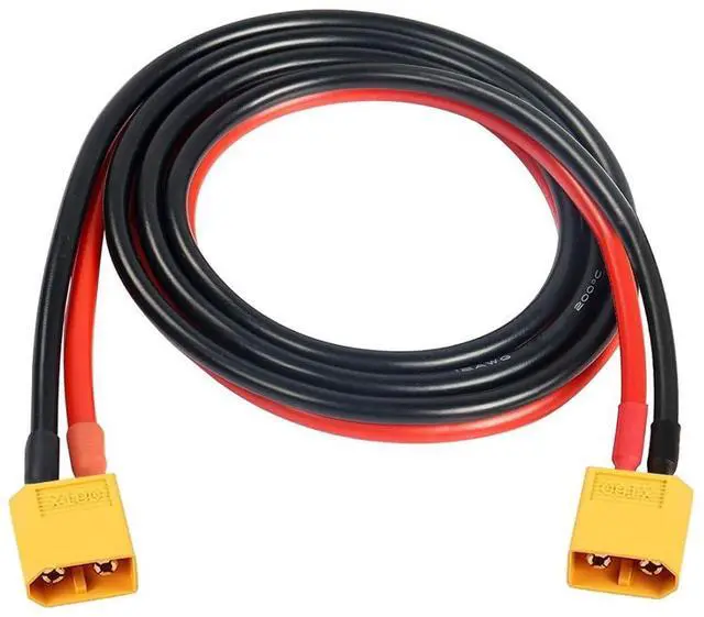 Main image of XT60 Cable XT60 12AWG Male to Male Extension Cable for RC Battery Portable Power Station Solar Panel 0.5M