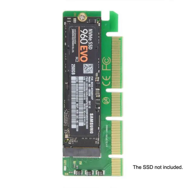 Alt view image 3 of 7 - M.2 NVME to PCIe 3.0 X16 Adapter NVME/AHCI SSD to PCI Express Expansion Card Adapter