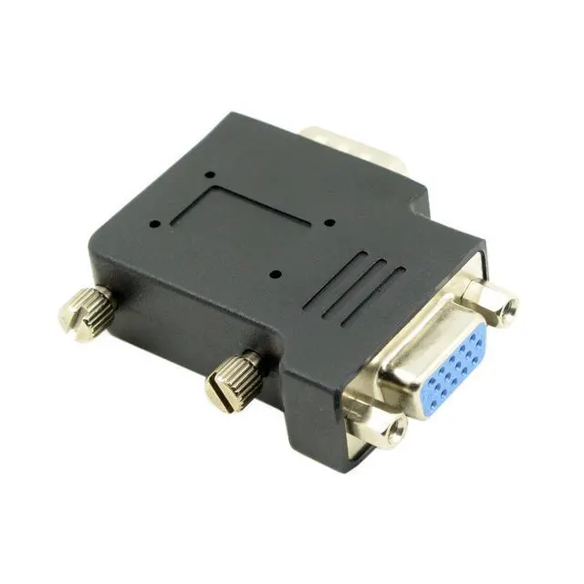Alt view image 5 of 7 - VGA Connectors,VGA SVGA D-Sub HDB15Pin Male to Female 90 Degree Right Angled Gender Changer Video Graphics Array Connector Adapter for Monitor/Projector/Graphics