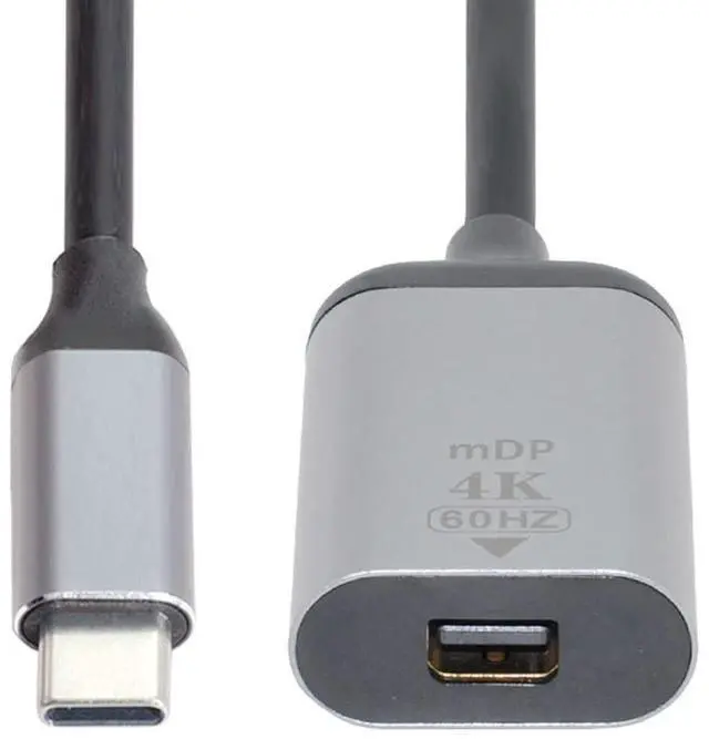 Main image of 4K 2K 60hz USB-C Type C Male to Mini DP Displayport Female Cable Adapter for Tablet & Phone & Laptop