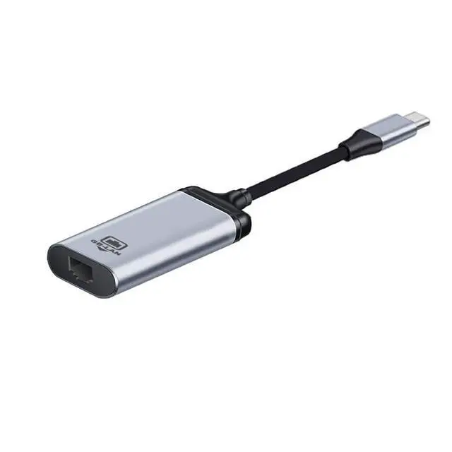 Alt view image 4 of 7 - USB C to RJ45 1000Mbps Gigabit Ethernet Network LAN Cable Adapter