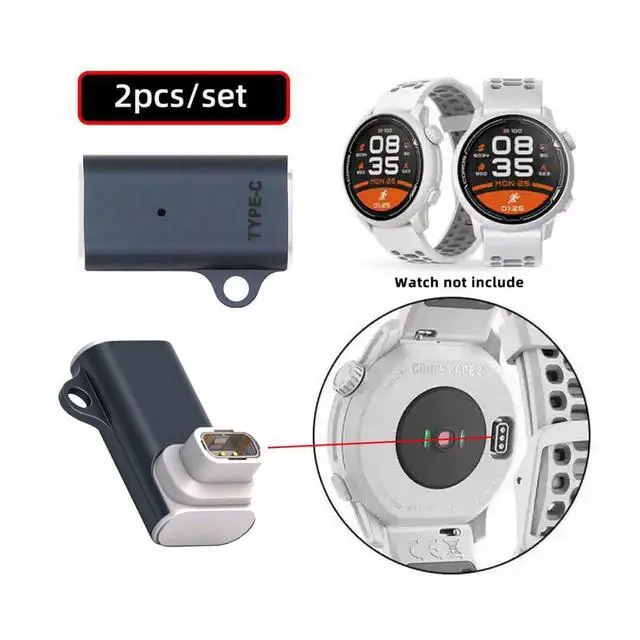 Alt view image 3 of 7 - 2 Pack USB C to COROS Pace Pro Smart Watch Charger Magnetic Charging Adapter