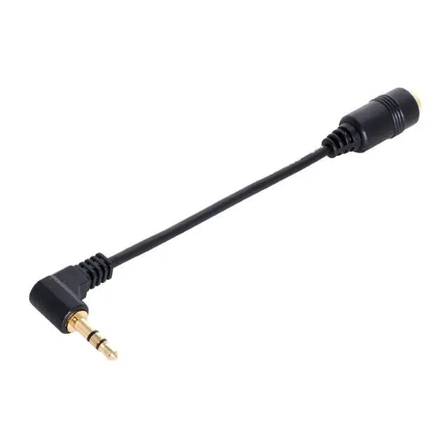 Alt view image 4 of 6 - Headphone/Audio Extension Cable,3 Pole 3.5mm Male to 3.5mm Female Audio Stereo Headphone 90 Degree Angled Extension Cable 10cm