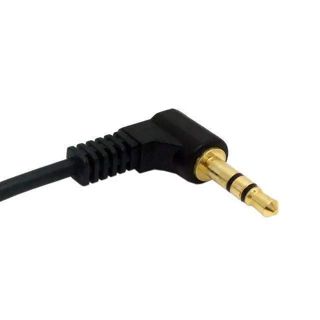 Alt view image 5 of 6 - Headphone/Audio Extension Cable,3 Pole 3.5mm Male to 3.5mm Female Audio Stereo Headphone 90 Degree Angled Extension Cable 10cm
