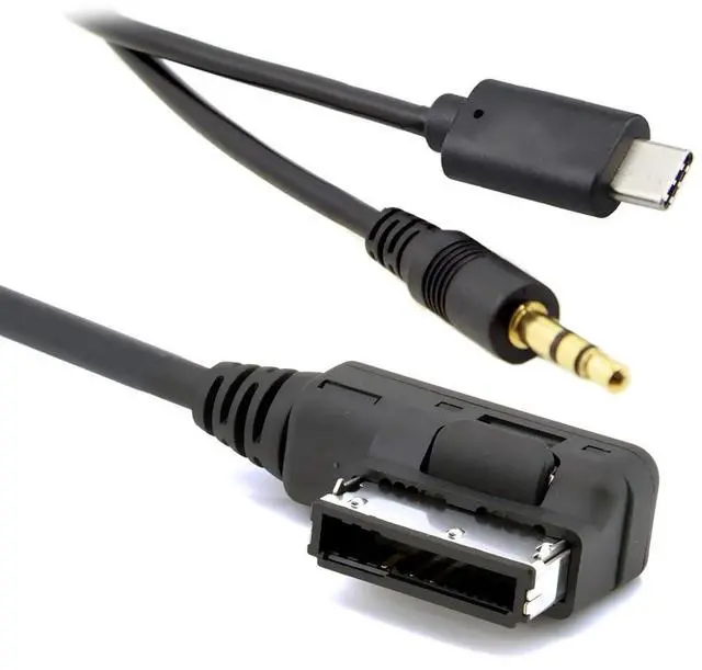 Main image of AMI to USB C & 3.5mm Media Adapter for Car Stereo Compatible with A6L, Q5, Q7, A8, S5, A5, A4L, A3, A1, GTI, high 6 CC Magotan, etc.