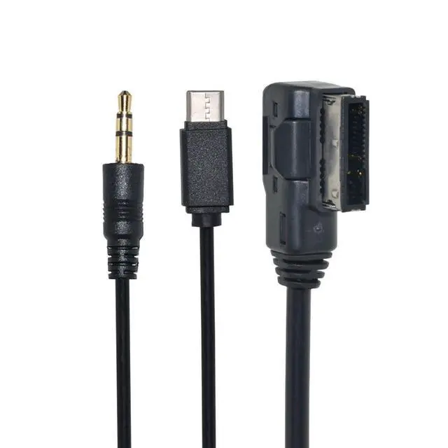 Alt view image 5 of 7 - AMI to USB C & 3.5mm Media Adapter for Car Stereo Compatible with A6L, Q5, Q7, A8, S5, A5, A4L, A3, A1, GTI, high 6 CC Magotan, etc.
