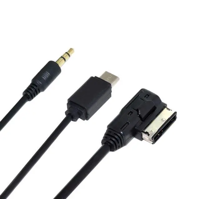 Alt view image 6 of 7 - AMI to USB C & 3.5mm Media Adapter for Car Stereo Compatible with A6L, Q5, Q7, A8, S5, A5, A4L, A3, A1, GTI, high 6 CC Magotan, etc.