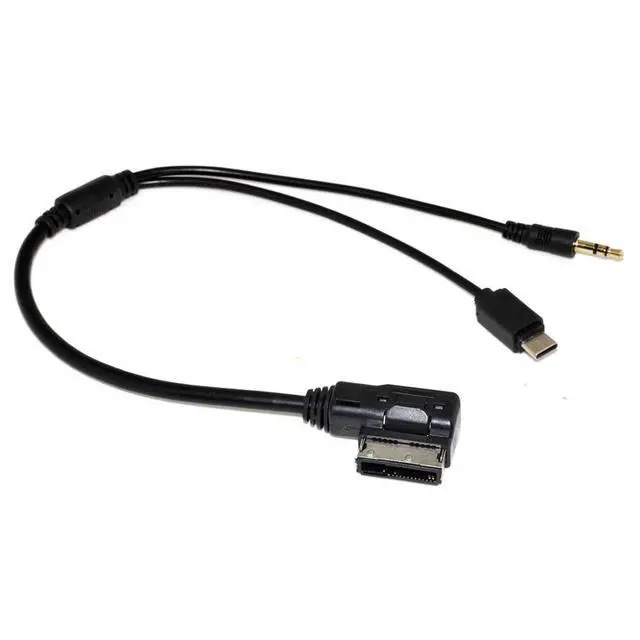 Alt view image 7 of 7 - AMI to USB C & 3.5mm Media Adapter for Car Stereo Compatible with A6L, Q5, Q7, A8, S5, A5, A4L, A3, A1, GTI, high 6 CC Magotan, etc.