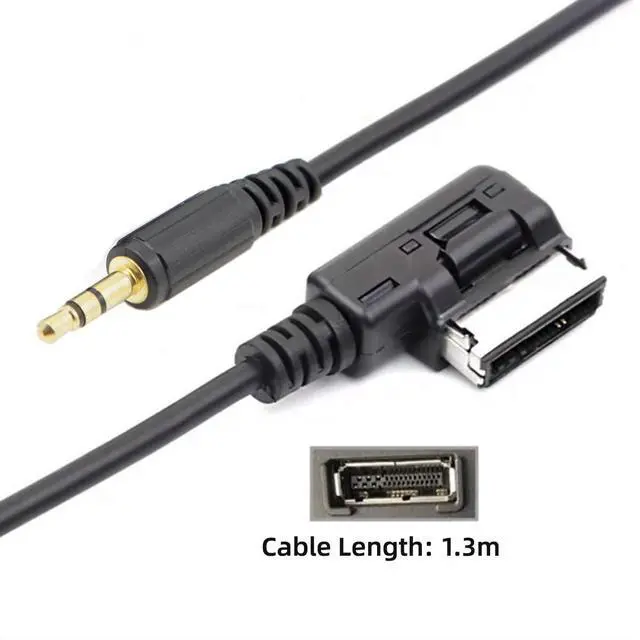 Alt view image 3 of 7 - AMI to 3.5mm Jack Adapter,AMI MDI to 3.5mm Audio Aux Cable Compatible with Benz Music Interface 4.27FT/1.3M