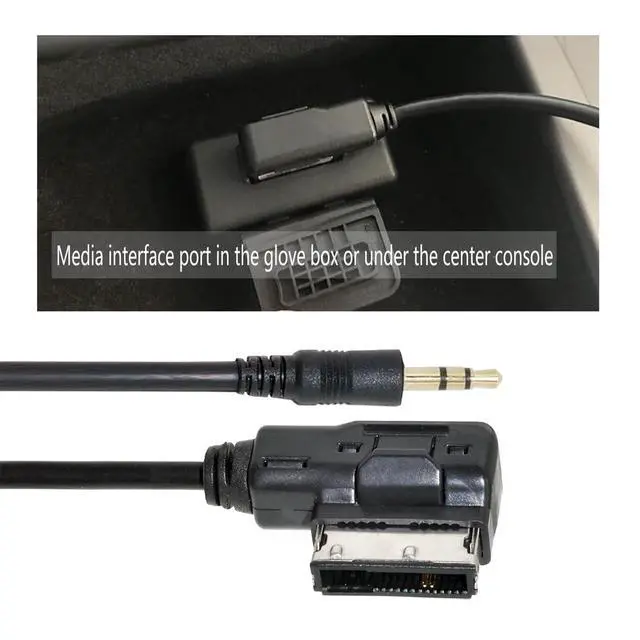 Alt view image 2 of 7 - AMI to 3.5mm Jack Adapter,AMI MDI to 3.5mm Audio Aux Cable Compatible with Benz Music Interface 4.27FT/1.3M