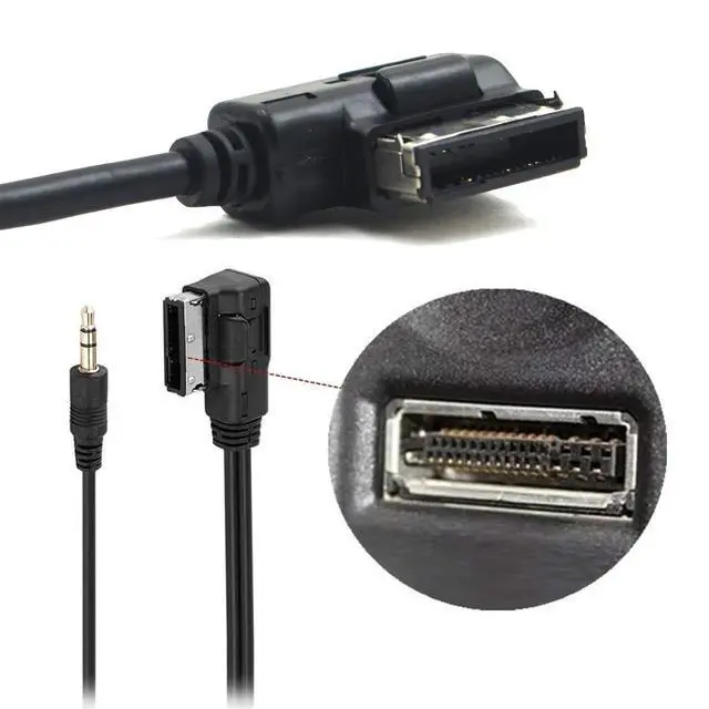 Alt view image 4 of 7 - AMI to 3.5mm Jack Adapter,AMI MDI to 3.5mm Audio Aux Cable Compatible with Benz Music Interface 4.27FT/1.3M