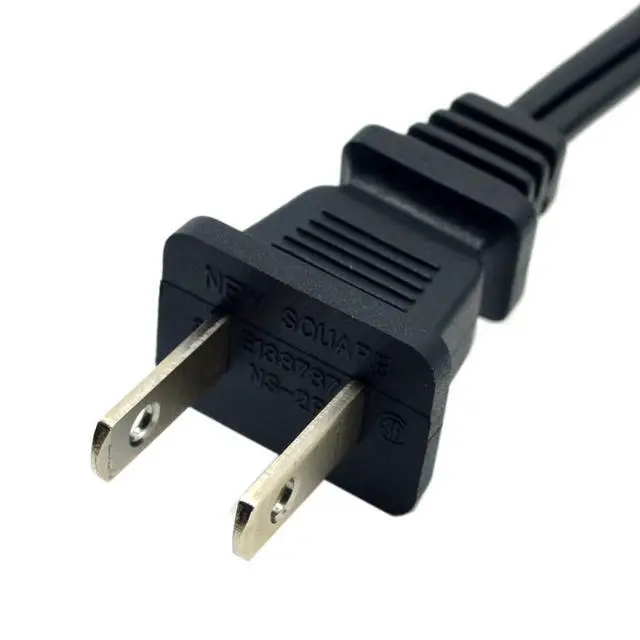 Alt view image 5 of 7 - NEMA 1-15P USA Outlet to IEC 320 C7 90 Degree Angled 18 AWG Power Cable 1M