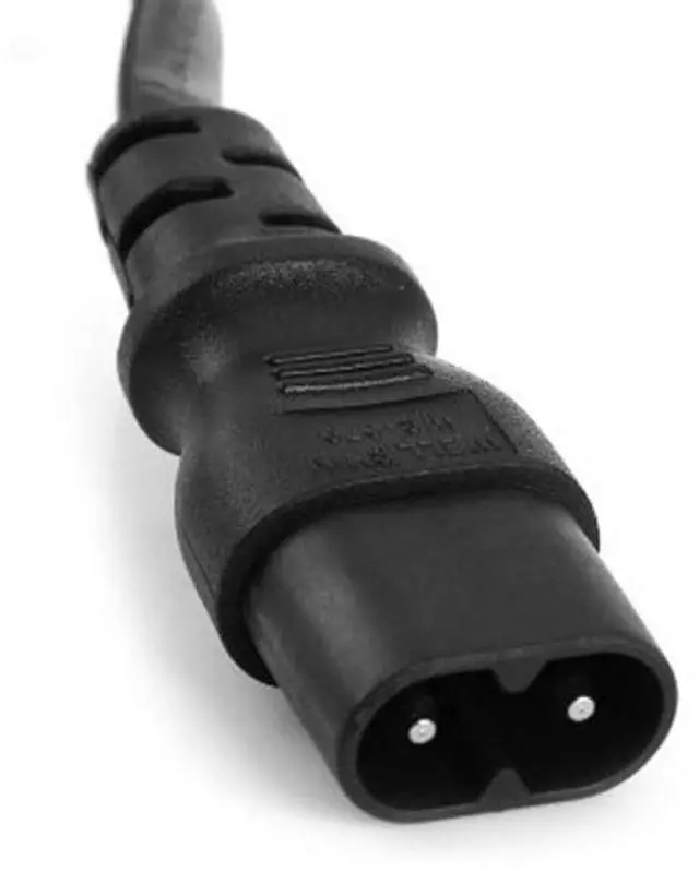 Alt view image 2 of 4 - IEC 60320 C8 Plug to C7 Receptacle Male to Female Extension Supply Main Adapter Cable 30cm