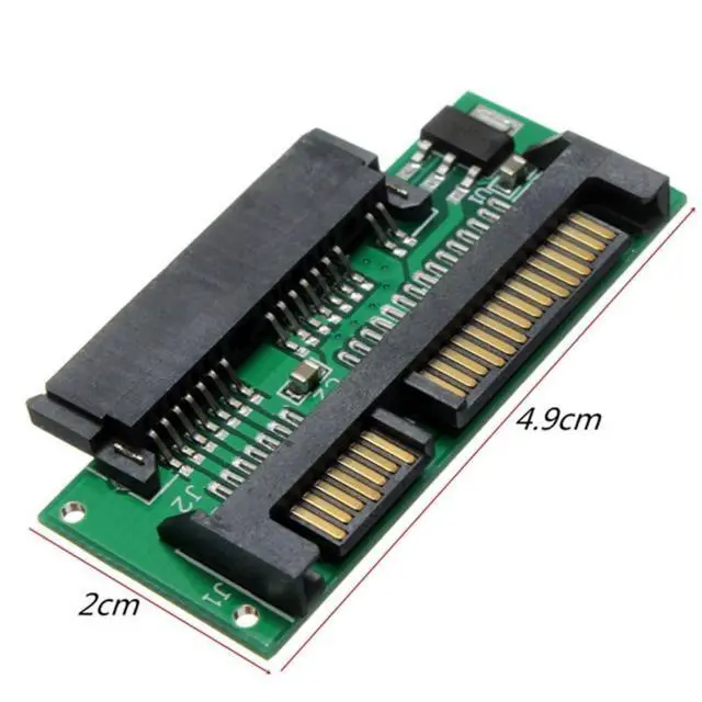 Alt view image 3 of 7 - 1.8" Micro SATA to 2.5" SATA PCB Converter Adapter for Laptop Internal SSD HDD Hard Disk Drive Upgrade Extension