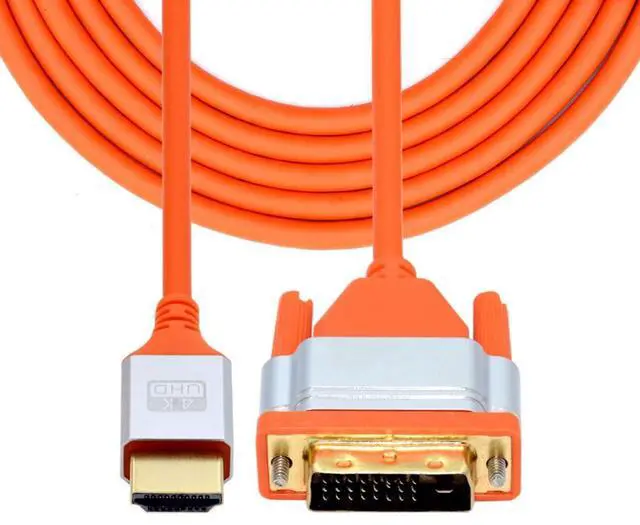 Main image of HDMI to DVI 24+1 Ultra Soft High Flex HDTV 4K Hyper Super Flexible Cord High Speed Cable 2.0M