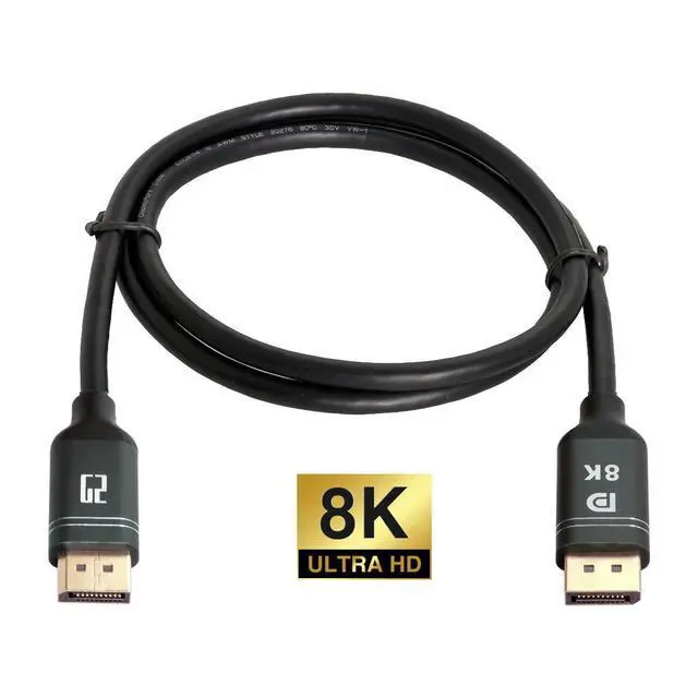 Alt view image 7 of 7 - DisplayPort Cable 9.84ft 8K DisplayPort Cable Version 1.4 Support 8K 60 Hz, 4K 120 Hz DP to DP Cable for PC Laptop TV