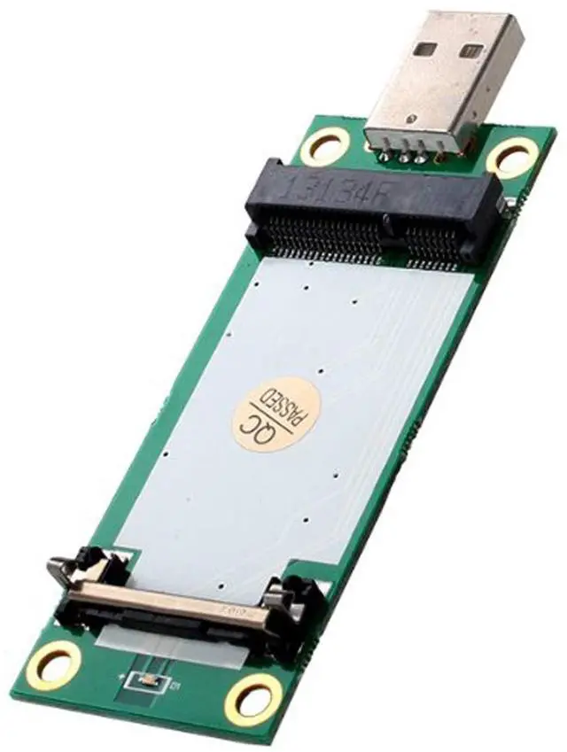 Main image of WWAN Card Mini PCI-E to USB 2.0 Riser Card Adapter with SIM Slot for 3G LTE Wireless Module Modem Card