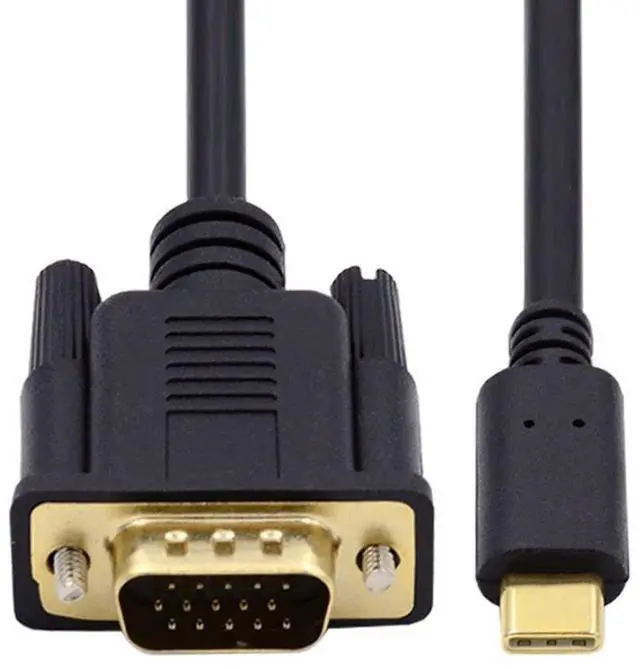 Main image of USB C to VGA Cable,USB 3.1 Type C Source to VGA RGB 1080P 60hz Displays Monitor Cable for Laptop 1.8m