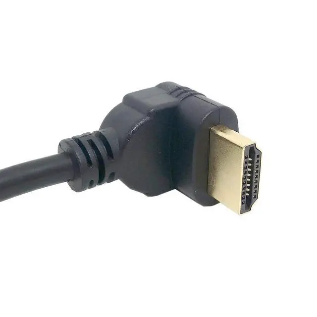Alt view image 6 of 6 - HDMI Extension Cable,HDMI 1.4 Male to Female 90 Degree UP Angled Extension Cable 0.5m